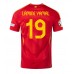 Maillot de foot Espagne Lamine Yamal #19 Domicile vêtements Europe 2024 Manches Courtes